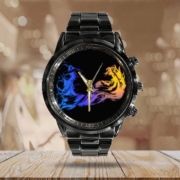 Discover Final Fantasy X Artwork - Final Fantasy X - Calendar Steel Band Watch