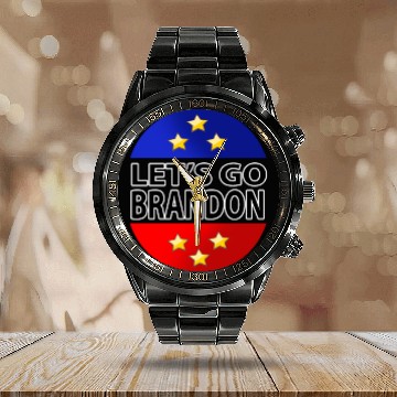 Discover Brandon meme Calendar Steel Band Watch