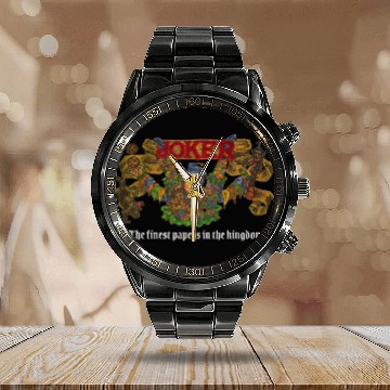 Discover Joker Papers Retro Vintage 1960s 1970s Calendar Steel Band Watch