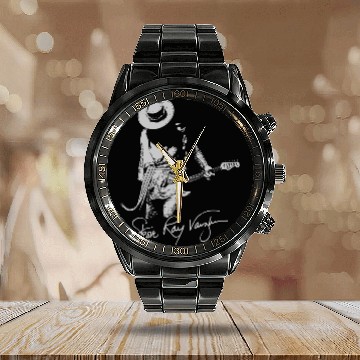 Discover STEVIE RAY VAUGHAN Calendar Steel Band Watch