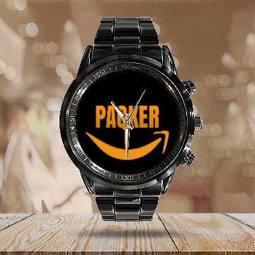 Discover Packer - Amazon Associate - Calendar Steel Band Watch