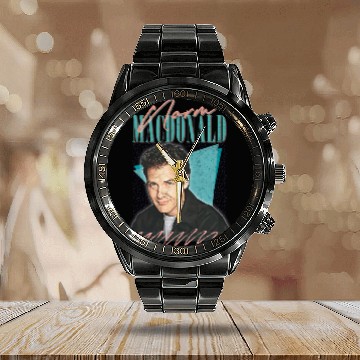 Discover Norm Macdonald // Vintage Look Fan Design - Norm Macdonald - Calendar Steel Band Watch