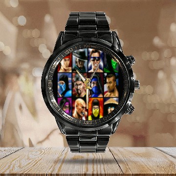 Discover Mortal Kombat II SNES Character Select Calendar Steel Band Watch