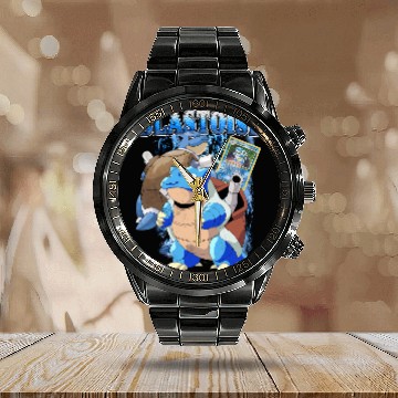 Discover Blastoise Anime Vintage Style Calendar Steel Band Watch!