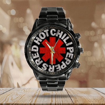 Discover Red Hot Chilli Peppers Calendar Steel Band Watch