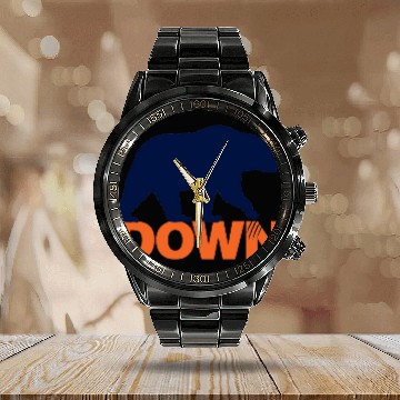 Discover Bear DOWN - Chiago Bears Bear Down - Calendar Steel Band Watch
