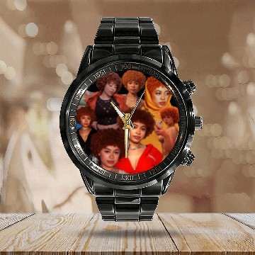 Discover Ice Spice collage poster tribute Calendar Steel Band Watch