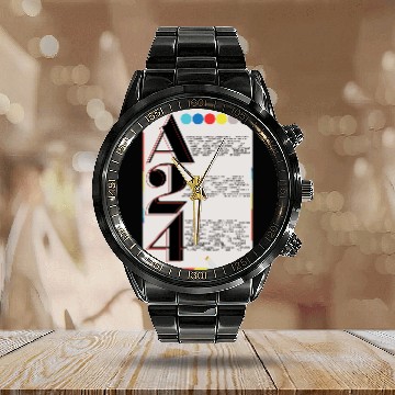 Discover A24 Film Calendar Steel Band Watch