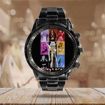 Discover Miley Cyrus Eras Tour Baseball Tees Calendar Steel Band Watch