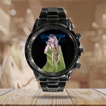 Discover Folklore eras tour Calendar Steel Band Watch