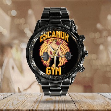 Discover Bodybuilding Escanor Gym Pride Calendar Steel Band Watch