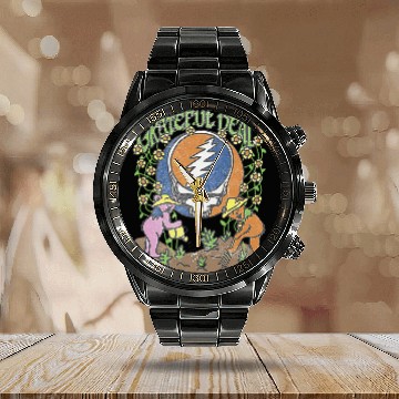 Discover Grateful dead Calendar Steel Band Watch