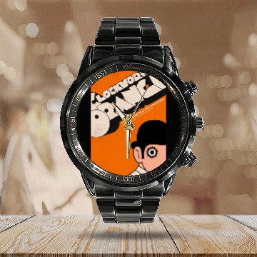 Discover Clockwork Orange Book Cover Calendar Steel Band Watch