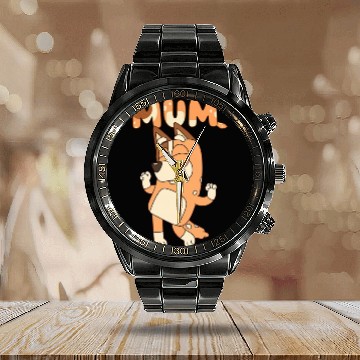 Discover Retro Mom BlueyDad Baseball Jerseys, Retro Chilli Heeler Baseball Jerseys, Mama Baseball Jerseys Calendar Steel Band Watch