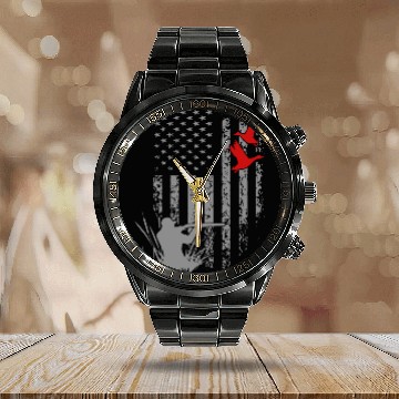 Discover Duck Hunting Calendar Steel Band Watch
