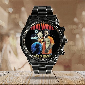 Discover Rod Wave Calendar Steel Band Watch, Rod Wave Vintage 90s Calendar Steel Band Watch