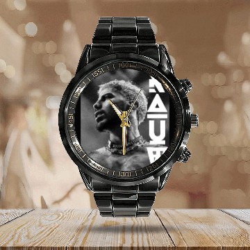 Discover Rauw Alejandro Reggaeton Regueton Trap Calendar Steel Band Watch