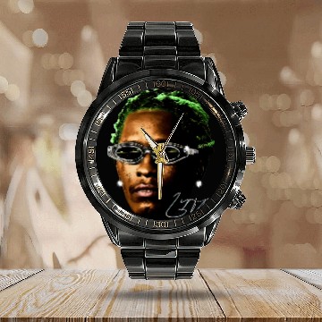 Discover YOUNG THUG Calendar Steel Band Watch