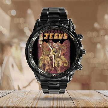 Discover JURASSIC JESUS Calendar Steel Band Watch
