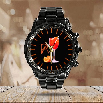 Discover Aperol Spritz Rezept - Aperol Spritz Recipe Calendar Steel Band Watch