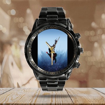 Discover Miles Morales jump Calendar Steel Band Watch