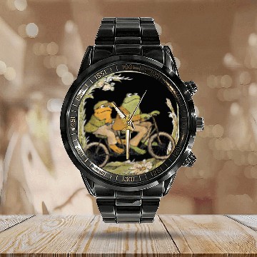 Discover Frog And Toad Crewneck Calendar Steel Band Watch, Vintage Classic Book Calendar Steel Band Watch