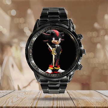 Discover Sonic 2 Shadow The Hedgehog Movie Calendar Steel Band Watch