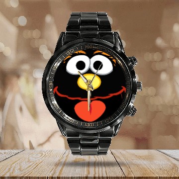Discover Sesame Street Murray Face Calendar Steel Band Watch