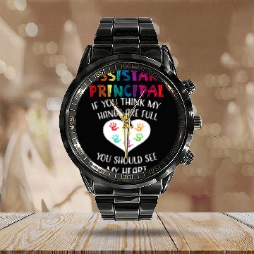 Discover Assistant Principal Cute Teacher Appreciation Calendar Steel Band Watch