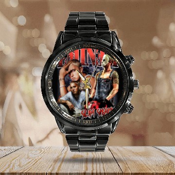 Discover Eminem- Slim Shady Calendar Steel Band Watch Throwback Calendar Steel Band Watch