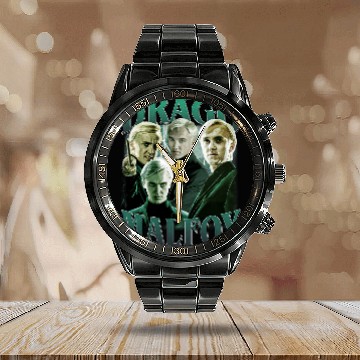 Discover Draco Malfoy Vintage Calendar Steel Band Watch