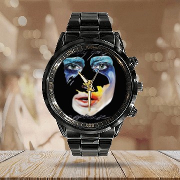 Discover Art Pop Ball Applause American Pop Painted face Calendar Steel Band Watch
