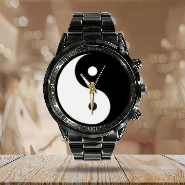 Discover Ying Yang Calendar Steel Band Watch