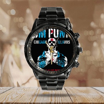Discover cm punk - Cm Punk - Calendar Steel Band Watch