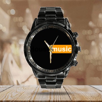 Discover House Music EDM Festival DJ Dance Calendar Steel Band Watch