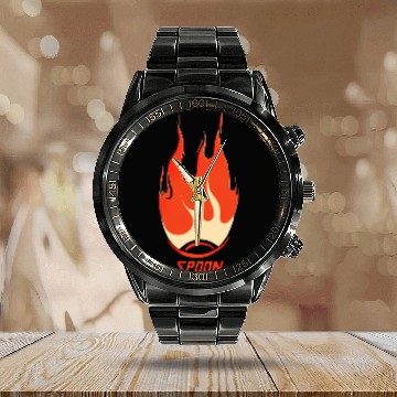 Discover Spoon Band Merch Classic Calendar Steel Band Watch