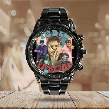 Discover Retro Pedro Pascal Calendar Steel Band Watch, Pedro Pascal Retro 90s, Javier Pea