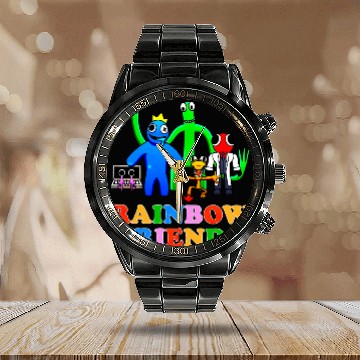 Discover Rainbow Friends Birthday Calendar Steel Band Watch