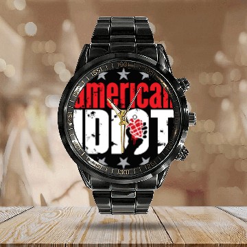 Discover American Idiot Calendar Steel Band Watch