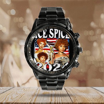 Discover Vintage Ice Spice 2024 Calendar Steel Band Watch