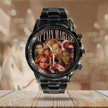 Discover Captain Marvel Calendar Steel Band Watch |