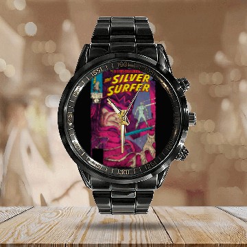 Discover Vintage Silver Surfer - Silver Surfer - Calendar Steel Band Watch
