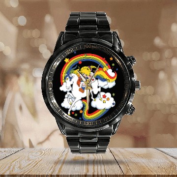 Discover Rainbow brite & Starlite Classic Calendar Steel Band Watch
