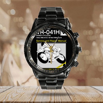 Discover Cyclone Service and Repair - Robotech - Calendar Steel Band Watch