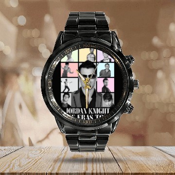 Discover Jordan Knight Eras Tour Unisex Heavy Cotton Calendar Steel Band Watch