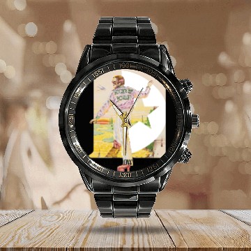 Discover Elton John Goodbye Yellow Brick Road Calendar Steel Band Watch