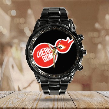 Discover Cherry Bomb Exhaust - Cherry Bomb - Calendar Steel Band Watch