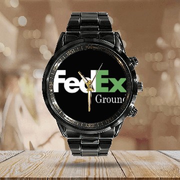 Discover FedEx Ground Calendar Steel Band Watch
