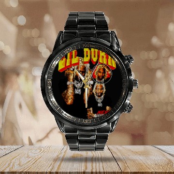 Discover Lil Durk Vintage Calendar Steel Band Watch