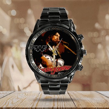 Discover Waylon Jennings tribute - Waylon Jennings - Calendar Steel Band Watch